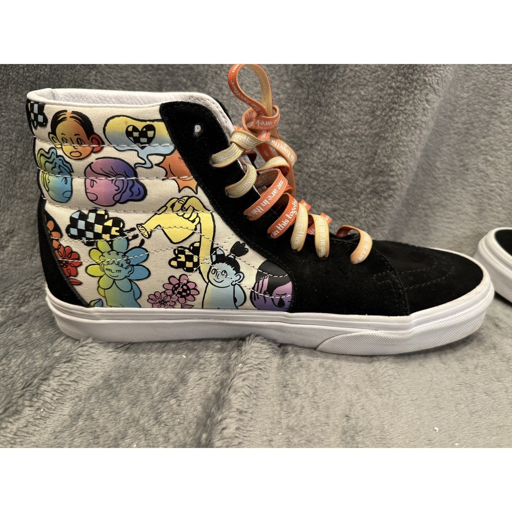 Vans Sk8-Hi Shoes Womens 11 Multicolor Together Collaboration‎ High Top Art - Picture 11 of 16
